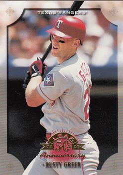 1998 Leaf #1 Rusty Greer Front