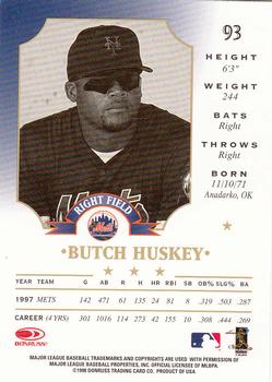 1998 Leaf #93 Butch Huskey Back