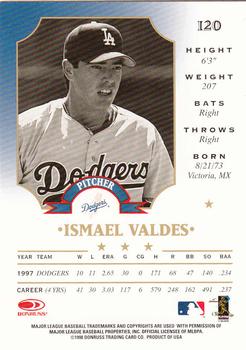 1998 Leaf #120 Ismael Valdes Back