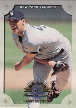 1998 Leaf #132 Andy Pettitte Front