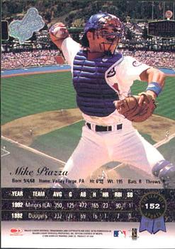 1998 Leaf #152 Mike Piazza Back