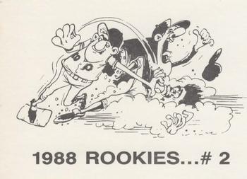 1988 Rookies (unlicensed) #2 Gregg Jefferies Back