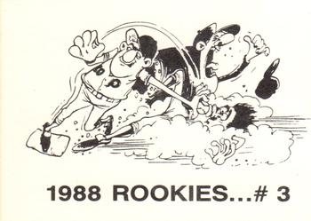 1988 Rookies (unlicensed) #3 Jeff Treadway Back