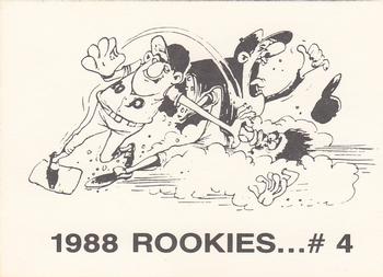 1988 Rookies (unlicensed) #4 Kevin Elster Back