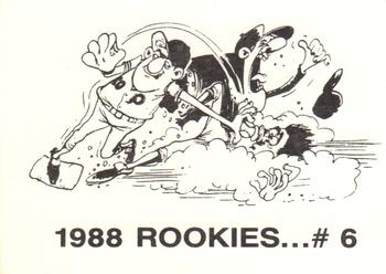 1988 Rookies (unlicensed) #6 Joey Meyer Back