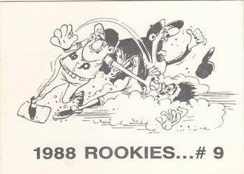 1988 Rookies (unlicensed) #9 Mark Grace Back