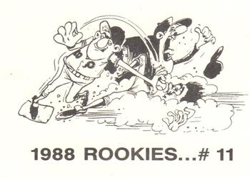 1988 Rookies (unlicensed) #11 Ken Griffey, Jr. Back