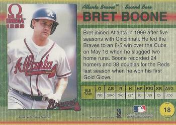 1999 Pacific Omega - Gold #18 Bret Boone  Back
