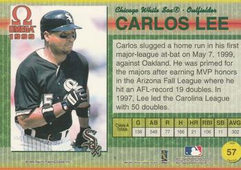 1999 Pacific Omega - Gold #57 Carlos Lee  Back