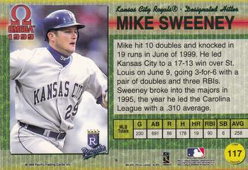 1999 Pacific Omega - Gold #117 Mike Sweeney  Back