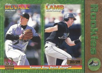 1999 Pacific Omega - Gold #233 Mike Duvall / David Lamb  Front