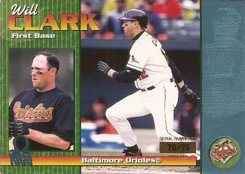 1999 Pacific Omega - Platinum Blue #32 Will Clark  Front