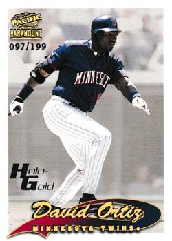 1999 Pacific Paramount - Holo-Gold #135 David Ortiz  Front