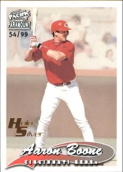 1999 Pacific Paramount - Holo-Silver #61 Aaron Boone  Front