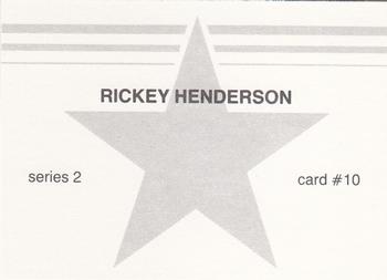 1988 Red Stars Series 2 (unlicensed) #10 Rickey Henderson Back
