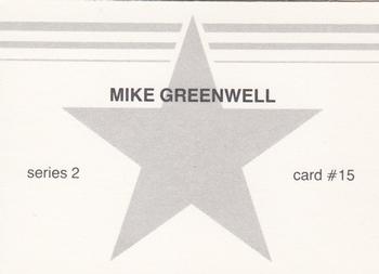 1988 Red Stars Series 2 (unlicensed) #15 Mike Greenwell Back
