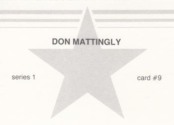 1988 Gray Star Series 1 White Border (unlicensed) #9 Don Mattingly Back
