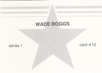 1988 Gray Star Series 1 White Border (unlicensed) #10 Wade Boggs Back
