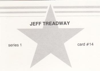 1988 Gray Star Series 1 White Border (unlicensed) #14 Jeff Treadway Back