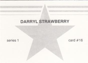 1988 Gray Star Series 1 White Border (unlicensed) #16 Darryl Strawberry Back