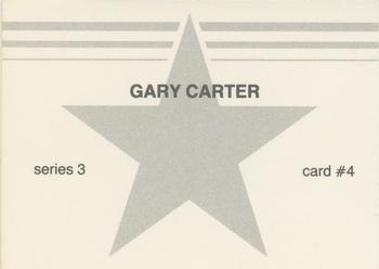 1988 Baseball Stars Series 3 (unlicensed) #4 Gary Carter Back