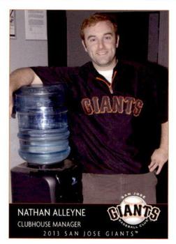 2013 Grandstand San Jose Giants #36 Nathan Alleyne Front