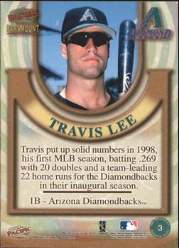 1999 Pacific Paramount - Personal Bests #3 Travis Lee  Back