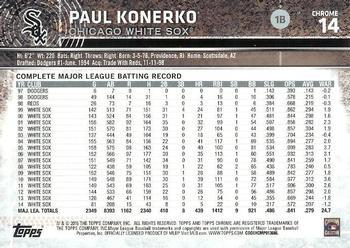 2015 Topps Chrome - Refractor #14 Paul Konerko Back