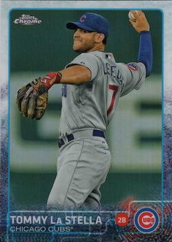 2015 Topps Chrome - Refractor #16 Tommy La Stella Front