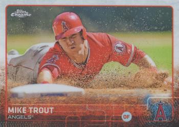 2015 Topps Chrome - Refractor #51 Mike Trout Front