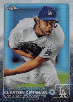 2015 Topps Chrome - Refractor #55 Clayton Kershaw Front