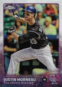 2015 Topps Chrome - Refractor #58 Justin Morneau Front
