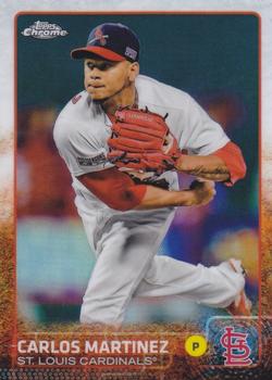 2015 Topps Chrome - Refractor #74 Carlos Martinez Front