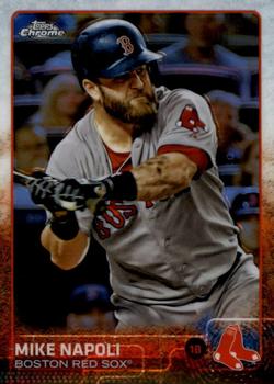2015 Topps Chrome - Refractor #150 Mike Napoli Front