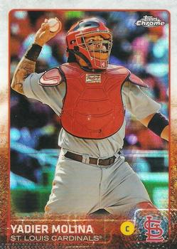2015 Topps Chrome - Prism Refractor #25 Yadier Molina Front