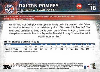 2015 Topps Chrome - Prism Refractor #18 Dalton Pompey Back