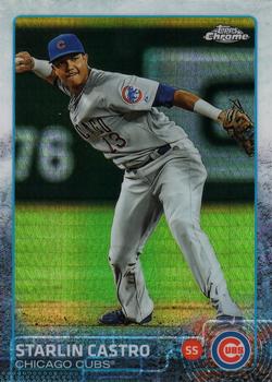 2015 Topps Chrome - Prism Refractor #139 Starlin Castro Front
