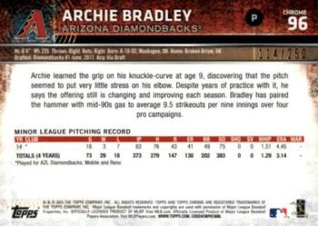 2015 Topps Chrome - Purple Refractor #96 Archie Bradley Back