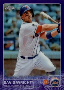 2015 Topps Chrome - Purple Refractor #102 David Wright Front