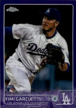 2015 Topps Chrome - Purple Refractor #123 Yimi Garcia Front