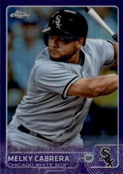 2015 Topps Chrome - Purple Refractor #127 Melky Cabrera Front