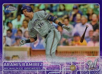 2015 Topps Chrome - Purple Refractor #157 Aramis Ramirez Front