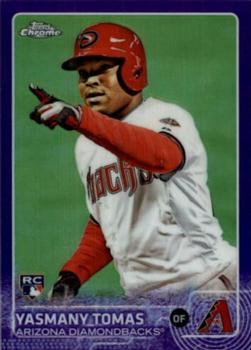 2015 Topps Chrome - Purple Refractor #189 Yasmany Tomas Front