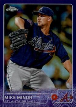 2015 Topps Chrome - Purple Refractor #197 Mike Minor Front