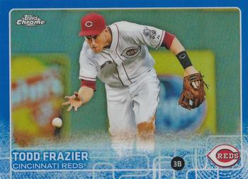 2015 Topps Chrome - Blue Refractor #72 Todd Frazier Front