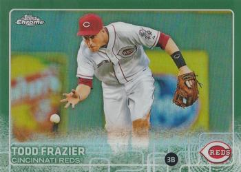 2015 Topps Chrome - Green Refractor #72 Todd Frazier Front