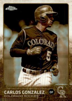 2015 Topps Chrome - Sepia Refractor #11 Carlos Gonzalez Front