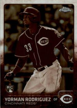 2015 Topps Chrome - Sepia Refractor #29 Yorman Rodriguez Front