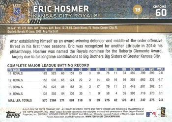 2015 Topps Chrome - Sepia Refractor #60 Eric Hosmer Back