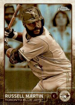 2015 Topps Chrome - Sepia Refractor #61 Russell Martin Front